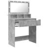 Tables de maquillage pour chambre Gris béton 80 x 39,6 x 135 cm 627106627106