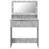 Tables de maquillage pour chambre Gris béton 80 x 39,6 x 135 cm 627106627106