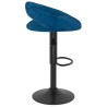 Tabourets de bar lot de 2 bleu velours 627108627108