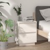 Tables de chevet 2 pcs Blanc 40x35x50 cm Bois de pin solide 627109627109