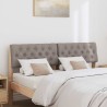 Tête de lit capitonnée Taupe 150 cm Pin massif 627110627110