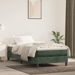 Matelas de lit à ressorts ensachés fermeté moyenne Vert foncé 80x200x20 cm 627111627111