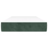 Matelas de lit à ressorts ensachés fermeté moyenne Vert foncé 80x200x20 cm 627111627111