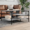 Table basse sonoma gris 100x100x48,5 cm bois d'ingénierie 627112627112