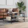Table basse sonoma gris 100x100x48,5 cm bois d'ingénierie 627112627112