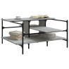 Table basse sonoma gris 100x100x48,5 cm bois d'ingénierie 627112627112