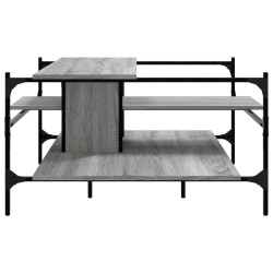 Table basse sonoma gris 100x100x48,5 cm bois d'ingénierie 627112627112