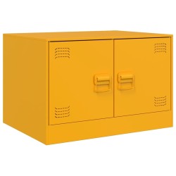 Table basse Jaune moutarde 67x50x44 cm acier 627113627113