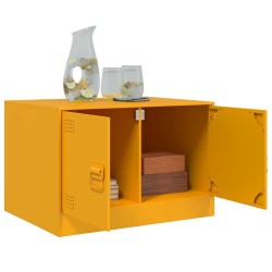 Table basse Jaune moutarde 67x50x44 cm acier 627113627113