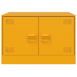 Table basse Jaune moutarde 67x50x44 cm acier 627113627113