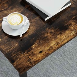 Table basse Chêne Fumé 100 x 100 x 45 cm Bois d'ingénierie 627116627116