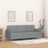 Canapé à 3 places Gris clair 180 cm Tissu 627119627119
