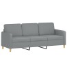 Canapé à 3 places Gris clair 180 cm Tissu 627119627119