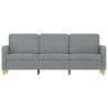 Canapé à 3 places Gris clair 180 cm Tissu 627119627119