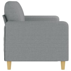 Canapé à 3 places Gris clair 180 cm Tissu 627119627119