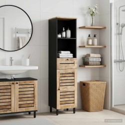 Cabinet de salle de bain Marron et Noir 38 x 33,5 x 160 cm 627126627126
