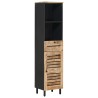 Cabinet de salle de bain Marron et Noir 38 x 33,5 x 160 cm 627126627126