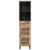 Cabinet de salle de bain Marron et Noir 38 x 33,5 x 160 cm 627126627126