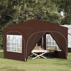 Tente de fête pop-up 290 x 290 x 245 cm Marron 627127627127