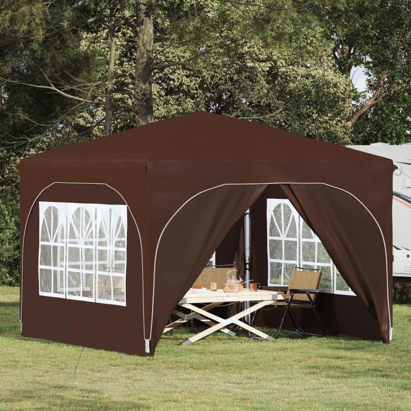 Tente de fête pop-up 290 x 290 x 245 cm Marron 627127627127