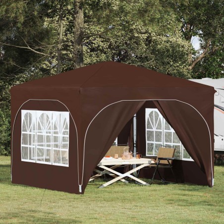 Tente de fête pop-up 290 x 290 x 245 cm Marron 627127627127