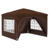 Tente de fête pop-up 290 x 290 x 245 cm Marron 627127627127