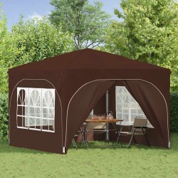 Tente de fête pop-up 290 x 290 x 245 cm Marron 627127627127