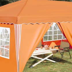 Tente de fête pop-up 575 x 288 x 245 cm Orange 627128627128