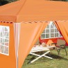 Tente de fête pop-up 575 x 288 x 245 cm Orange 627128627128