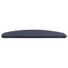 Tapis d'escalier auto-adhésifs 15 pcs Bleu 80 x 28 x 3,5 cm 627130627130