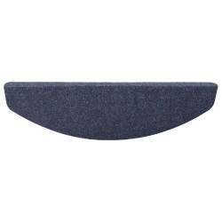 Tapis d'escalier auto-adhésifs 15 pcs Bleu 80 x 28 x 3,5 cm 627130627130