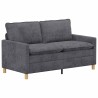 Ensemble de Canapés 2 pcs Gris foncé Polyester 627131627131