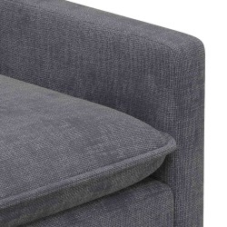 Ensemble de Canapés 2 pcs Gris foncé Polyester 627131627131