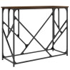 Table console chêne marron 100x40x80 cm bois d'ingénierie 627132627132