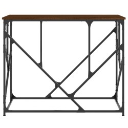 Table console chêne marron 100x40x80 cm bois d'ingénierie 627132627132