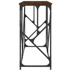 Table console chêne marron 100x40x80 cm bois d'ingénierie 627132627132