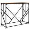 Table console chêne marron 100x40x80 cm bois d'ingénierie 627132627132