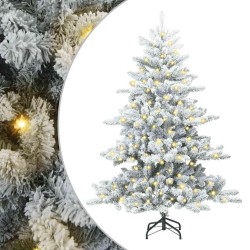 Sapin de Noël Artificiel à Branches Articulées Blanc 150 cm 627135627135