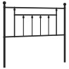 Tête de lit de remplacement métal noir 107 cm 627137627137