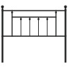 Tête de lit de remplacement métal noir 107 cm 627137627137