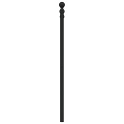 Tête de lit de remplacement métal noir 107 cm 627137627137