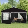 Tente de fête pop-up 288 x 288 x 245 cm Noir Tissu Oxford 627138627138