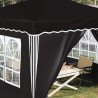 Tente de fête pop-up 288 x 288 x 245 cm Noir Tissu Oxford 627138627138