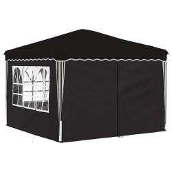 Tente de fête pop-up 288 x 288 x 245 cm Noir Tissu Oxford 627138627138
