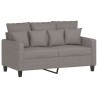 Ensemble de canapés 2 pcs avec coussins Taupe Tissu 627142627142