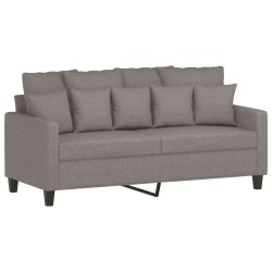 Ensemble de canapés 2 pcs avec coussins Taupe Tissu 627142627142