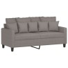 Ensemble de canapés 2 pcs avec coussins Taupe Tissu 627142627142