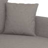 Ensemble de canapés 2 pcs avec coussins Taupe Tissu 627142627142