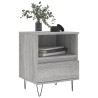Tables de chevet 2 pcs sonoma gris 40x35x50 cm bois ingénierie 627143627143