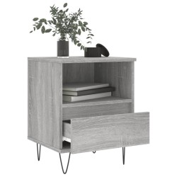 Tables de chevet 2 pcs sonoma gris 40x35x50 cm bois ingénierie 627143627143